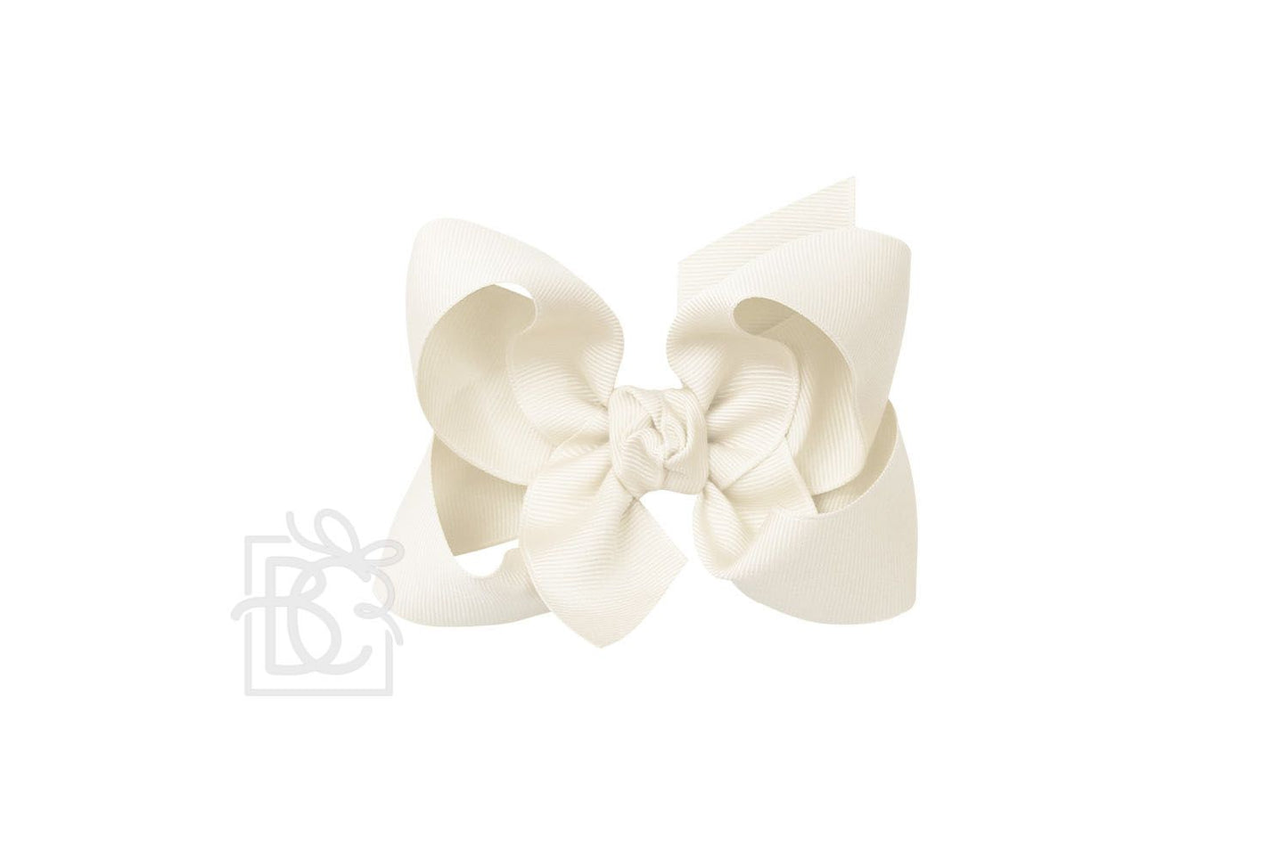 Beyond Creations 4.5” Large  Solid Bows - Antique White