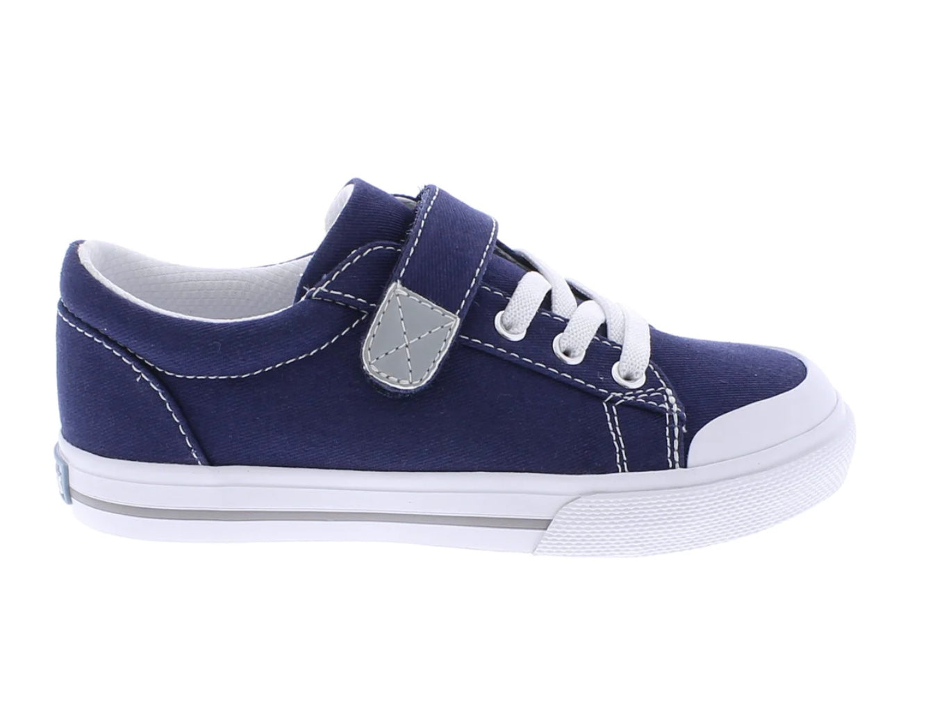 Footmates Jordan - Navy Canvas Velcro