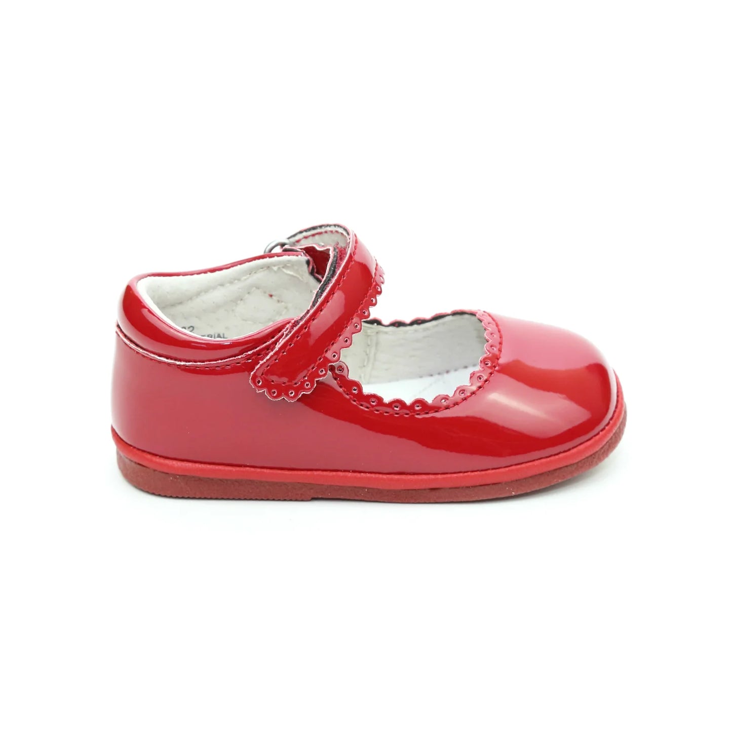 Angel Baby/ L’Amour F-202 - Cara Scalloped Mary Jane - Patent Red