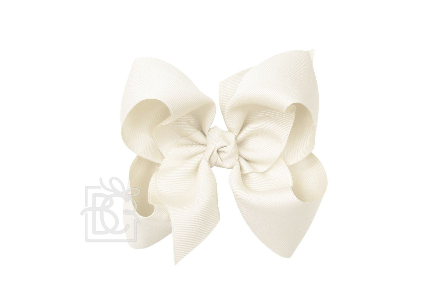 Beyond Creations 5.5” Huge Solid Bow - Antique White