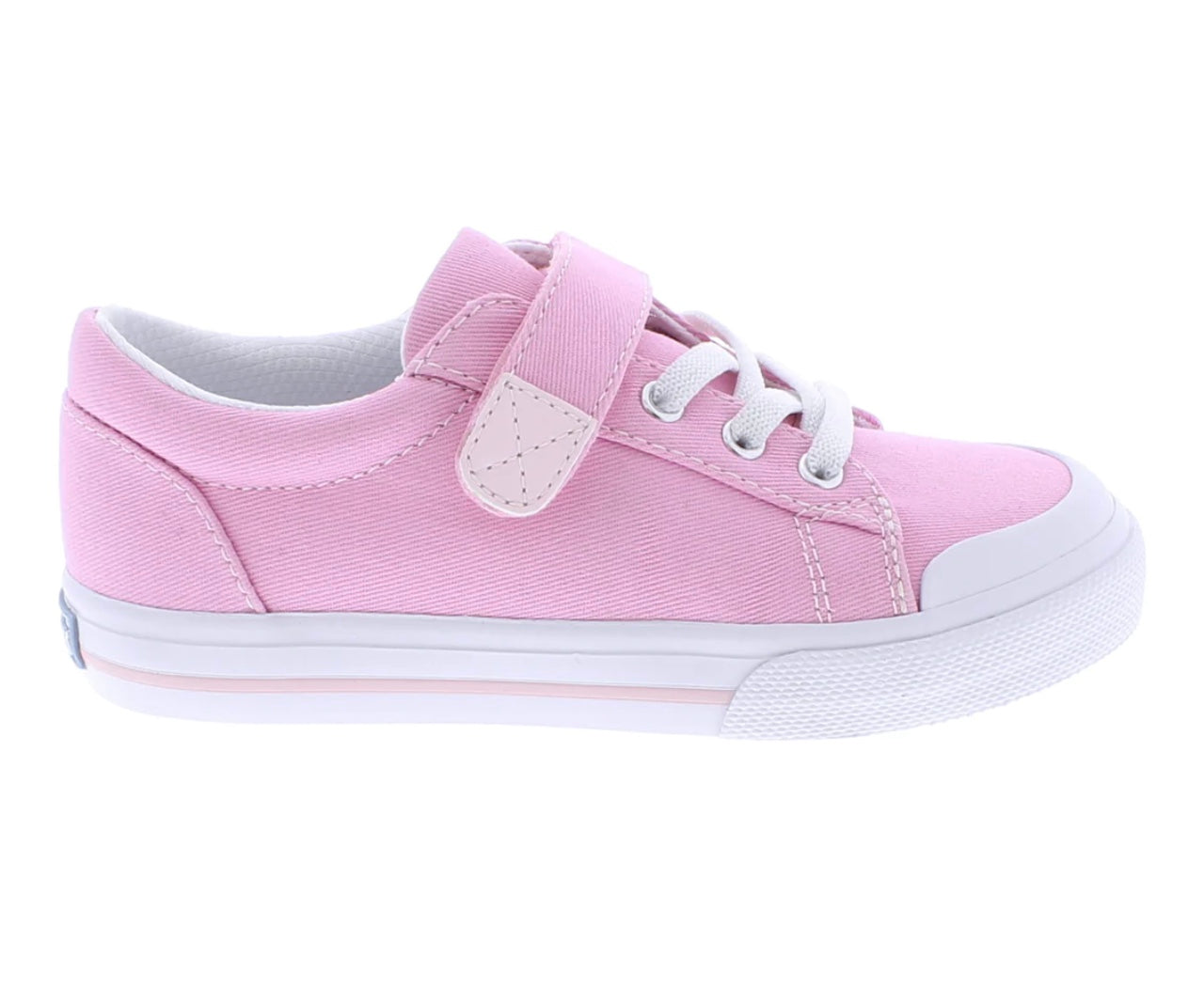 Footmates Jordan - Bubblegum Pink Canvas Velcro