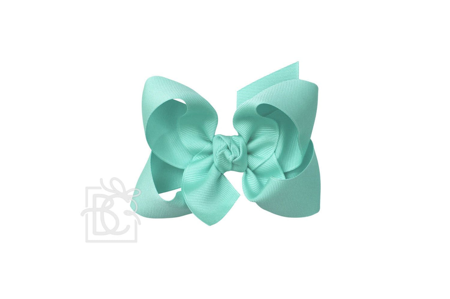 Beyond Creations 4.5” Large  Solid Bows - Aquamarine