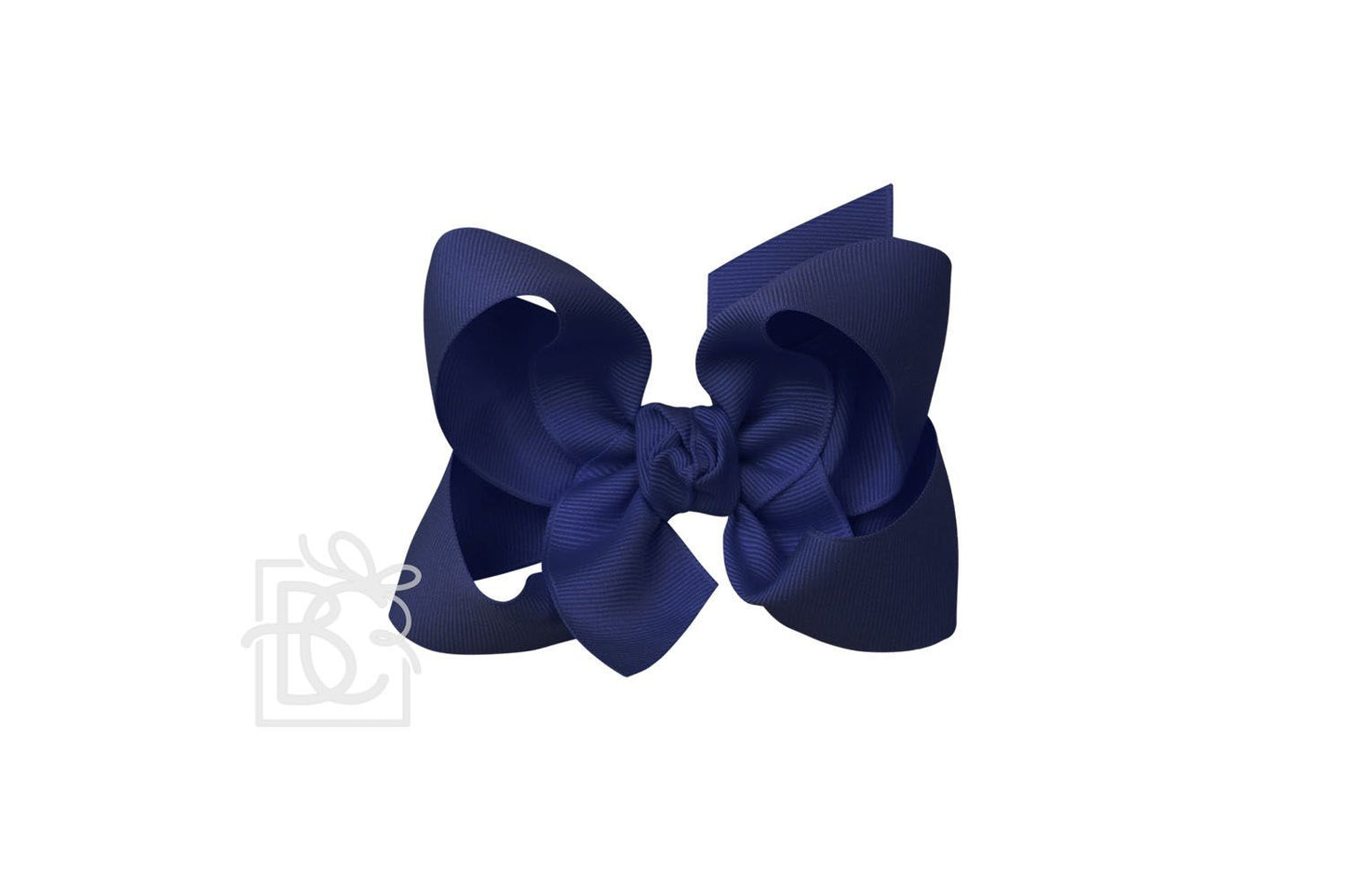 Beyond Creations 4.5” Large  Solid Bows - Navy