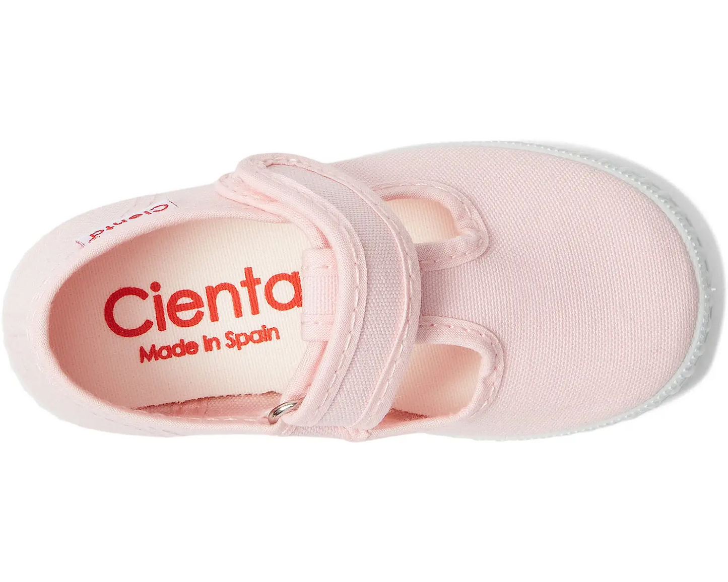 Cienta Velcro T-Strap - Pink