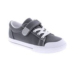 Footmates Jordan-Gray Canvas Velcro