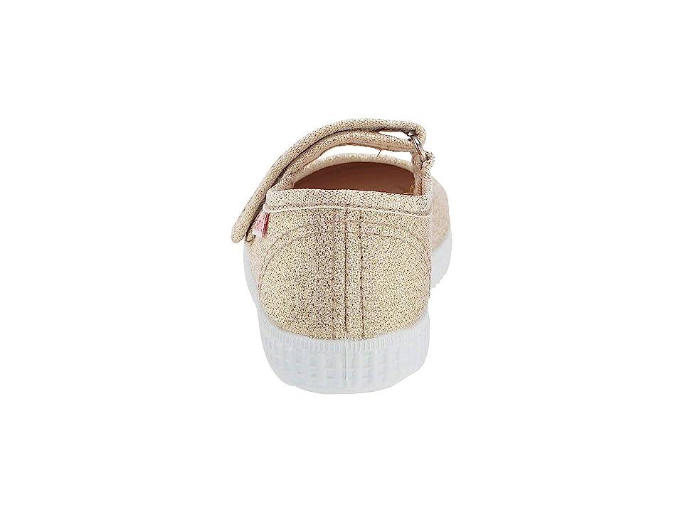 Cienta Velcro Mary Jane - Gold Sparkle