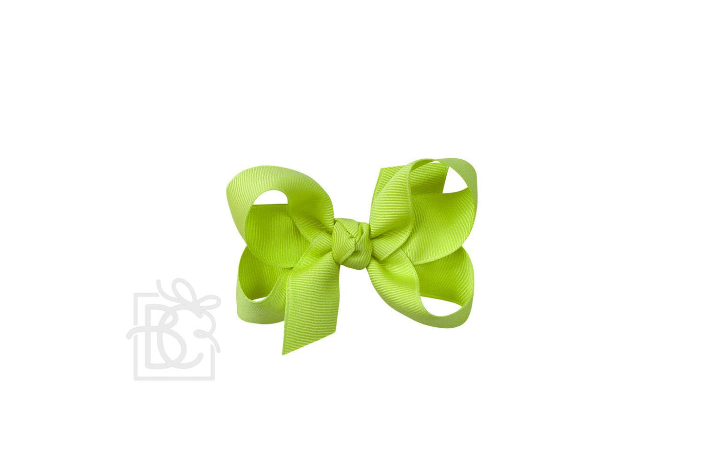 Beyond Creations 3.5” Medium Solid Bows - New Chartreuse (Lime Green)