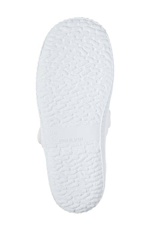 Cienta Velcro T-Strap - White