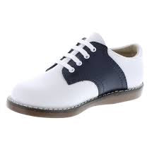 Footmates Cheer Saddle Shoe - Navy & White