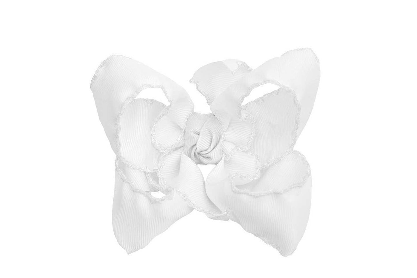 Beyond Creations Crochet Bow - White/White