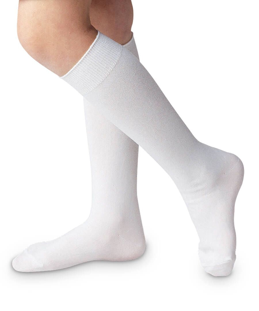 Jefferies Classic White Nylon Knee High Socks- 1 Pair - 1603