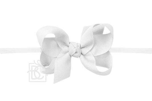 Beyond Creations Pantyhose Infant Headband - White