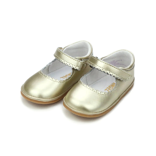 Angel Baby/ L’Amour F-202 - Cara Scalloped Mary Jane - Gold